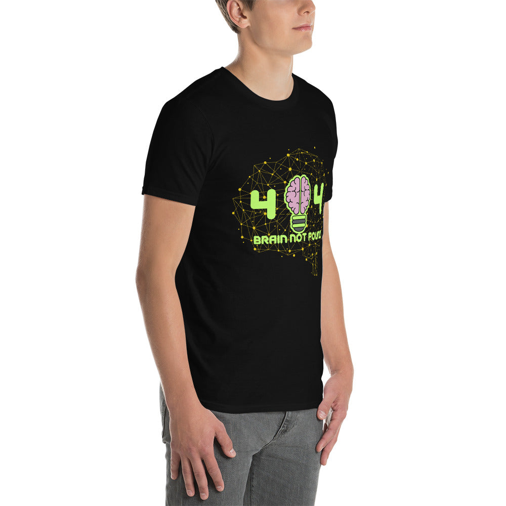 Short-Sleeve Unisex T-Shirt, 404 Brain Not found T-Shirts || Outdoor Luxus OutDoor Luxus