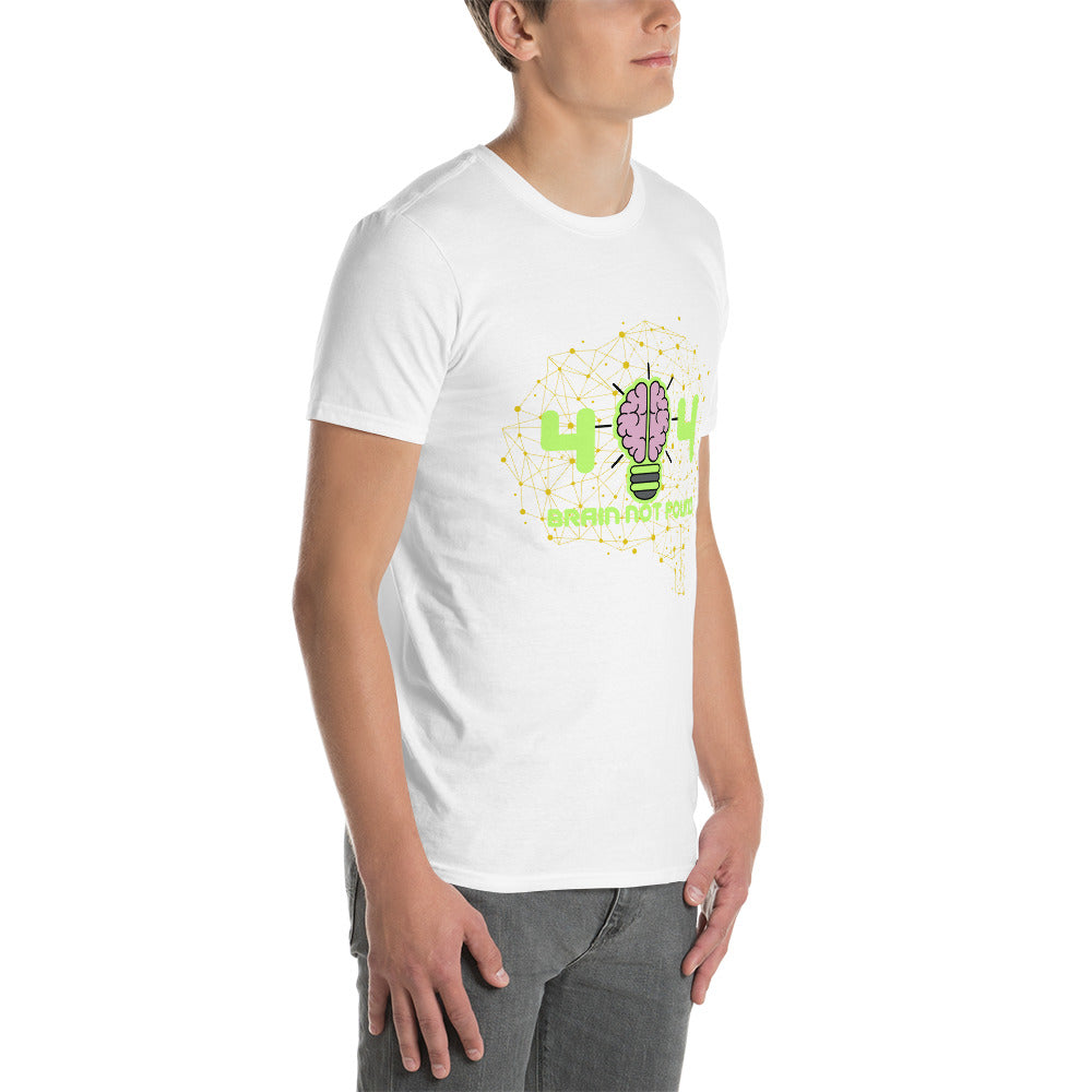 Short-Sleeve Unisex T-Shirt, 404 Brain Not found T-Shirts || Outdoor Luxus OutDoor Luxus