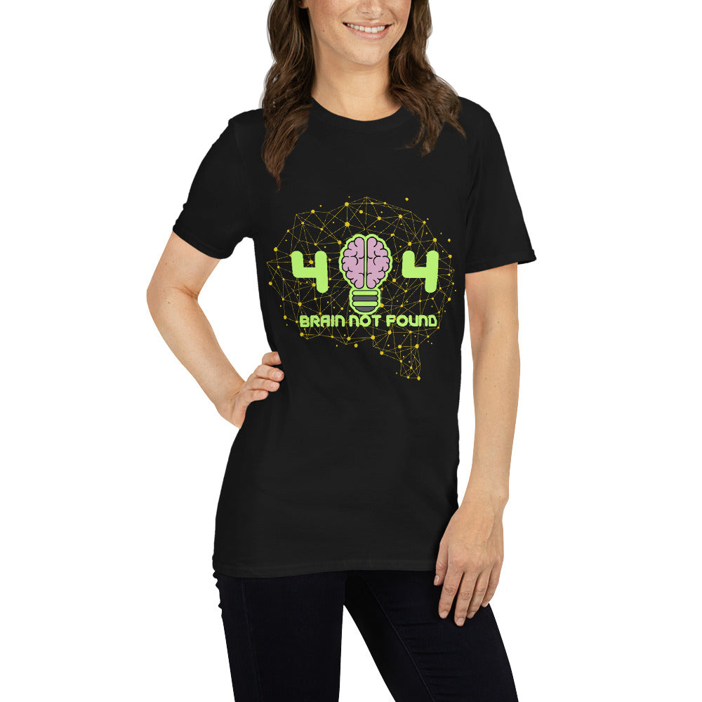 Short-Sleeve Unisex T-Shirt, 404 Brain Not found T-Shirts || Outdoor Luxus OutDoor Luxus