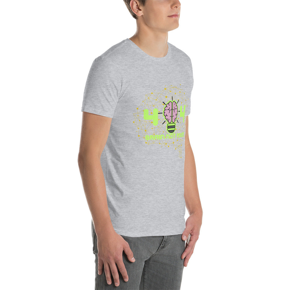 Short-Sleeve Unisex T-Shirt, 404 Brain Not found T-Shirts || Outdoor Luxus OutDoor Luxus