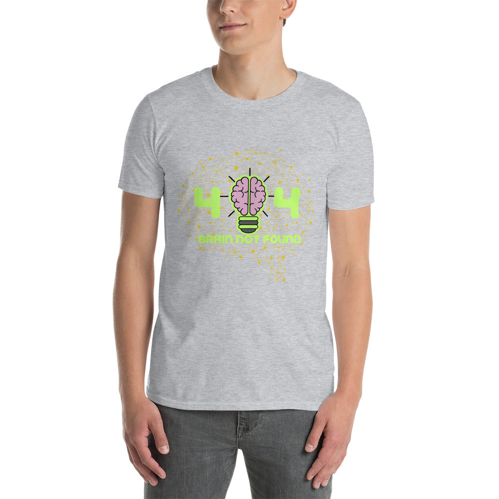 Short-Sleeve Unisex T-Shirt, 404 Brain Not found T-Shirts || Outdoor Luxus OutDoor Luxus